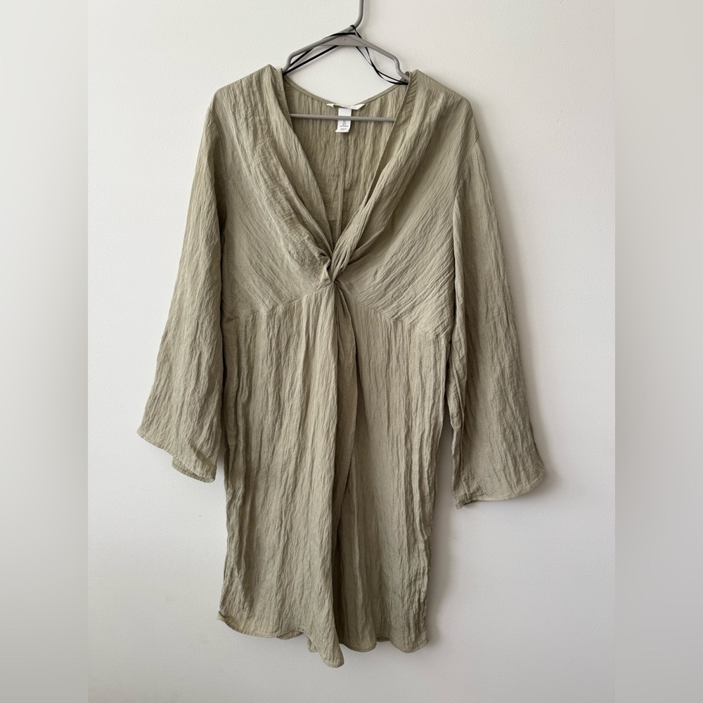H&M Maternity Olive Green Mini Dress